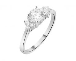 Pierścionek srebrny z cyrkoniami. Szare pierścionki Apart, z cyrkonią, srebrne. Za 114.00 zł.