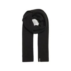 Damski szal wełniany Superdry Essential. Czarne szaliki Superdry, bez wzorów, z dzianiny, klasyczne. Za 152.45 zł.