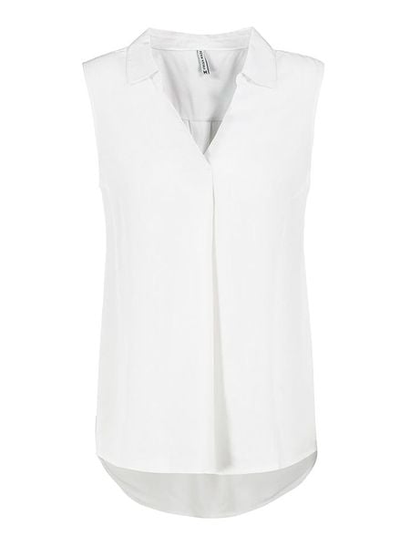 Fresh Made Bluzka w kolorze białym rozmiar: M. Białe bluzki Fresh Made, m, bez wzorów, z wiskozy, klasyczne, bez kołnierzyka, bez ramiączek. Za 61.31 zł.