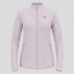 Bluza rozpinana damska ODLO Mid layer full zip TENCIA. Czerwone bluzy Odlo, l, bez wzorów, z materiału, bez kaptura. Za 449.99 zł.