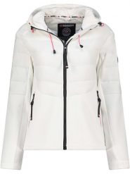 Geographical Norway Kurtka polarowa "Trendy" w kolorze białym rozmiar: S. Białe swetry Geographical Norway, s, bez wzorów, z polaru, bez ramiączek. Za 132.05 zł.