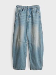 OPUS Dżinsy "Melly" - Barrel fit - w kolorze błękitnym rozmiar: 44/L30. Niebieskie jeansy Opus, l, bez wzorów, z podwyższonym stanem. Za 294.95 zł.