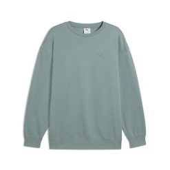 Bluza unisex Essentials Elevated PUMA. Zielone bluzy Puma, l, bez wzorów, prążkowane, bez kaptura. W wyprzedaży za 159.00 zł.