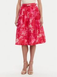 Fracomina Spódnica trapezowa FR25SG2012W775U6 Różowy Flare Fit. Czerwone spódnice Fracomina, bez wzorów, z syntetyku, trapezowe. Za 479.99 zł.