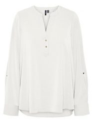 Vero Moda Bluzka w kolorze białym rozmiar: M. Białe bluzki Vero Moda, m, bez wzorów, z wiskozy, bez kołnierzyka, bez ramiączek. Za 52.79 zł.