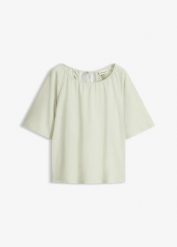 Koszulka oversize z bawełny organicznej. Zielone bluzki bonprix, bez wzorów, z bawełny, bez kołnierzyka, bez ramiączek. Za 94.99 zł.