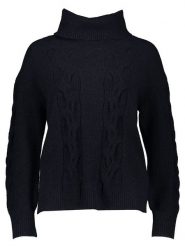 Gerry Weber Sweter w kolorze czarnym rozmiar: 44. Czarne golfy Gerry Weber, bez wzorów, ze splotem, bez ramiączek. Za 250.95 zł.