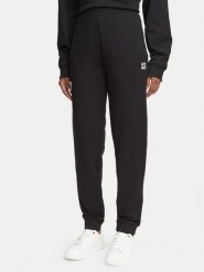 HUGO Spodnie dresowe Nelfinia 50576343 Czarny Regular Fit. Czarne spodnie dresowe Hugo, m, bez wzorów, z bawełny. Za 549.99 zł.