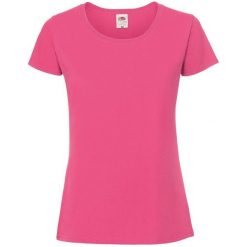 Koszulka Damska Iconic 190. Czerwone bluzki FRUIT OF THE LOOM, s, bez wzorów, sportowe, bez kołnierzyka, bez ramiączek. Za 38.99 zł.