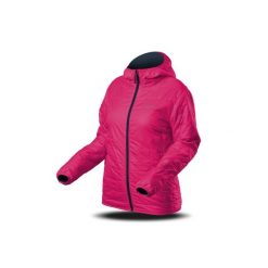 Kurtka Trimm DOUBLE LADY. Czerwone kurtki sportowe TRIMM, bez wzorów, z kapturem, trekkingowe. W wyprzedaży za 280.00 zł.