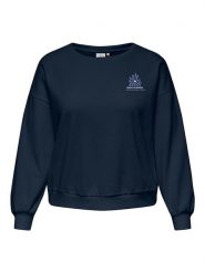 ONLY Carmakoma Bluza w kolorze błękitnym rozmiar: S-42/44. Niebieskie bluzy Only Carmakoma, s, bez wzorów, bez kaptura. Za 87.81 zł.