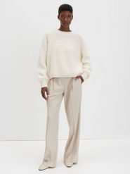 Someday Sweter "Telena" w kolorze kremowym rozmiar: 38. Brązowe swetry someday., bez wzorów, bez ramiączek. Za 217.99 zł.