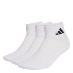 SKARPETY CUSHIONED SPORTSWEAR ANKLE SOCKS, 3 PARY. Białe skarpety Adidas, bez wzorów, z bawełny. Za 54.95 zł.