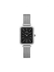 Daniel Wellington Zegarek Quadro Mesh DW00100667 Czarny. Czarne, analogowe zegarki Daniel Wellington. Za 739.99 zł.