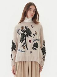 Weekend Max Mara Sweter Pavidi 2525366262 Écru Oversize. Swetry Weekend Max Mara, xs, bez wzorów, z wełny, bez ramiączek. Za 1,239.00 zł.
