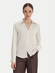 Calvin Klein Koszula Hammered LV044F129G Écru Regular Fit. Koszule Calvin Klein, m, bez wzorów, z syntetyku, bez kołnierzyka, bez ramiączek. Za 449.99 zł.