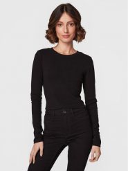 Gina Tricot Bluzka Matilda 17618 Czarny Slim Fit. Czarne bluzki Gina Tricot, m, bez wzorów, z bawełny, bez kołnierzyka, bez ramiączek. Za 109.99 zł.