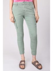 Blue Fire Dżinsy "Cargo" - Tapered fit - w kolorze oliwkowym rozmiar: W28/L29. Zielone jeansy Blue Fire, l, z aplikacjami. Za 86.99 zł.