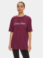 Calvin Klein Underwear T-Shirt 000QS7069E Fioletowy Relaxed Fit. Fioletowe t-shirty Calvin Klein Underwear, xs, bez wzorów, z bawełny, bez kołnierzyka, bez ramiączek. Za 99.99 zł.
