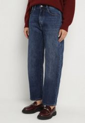 Niebieskie Jeansy Mom Fit High Waist z Bawełny Nelimesa. Niebieskie jeansy Born2be, na co dzień, l, bez wzorów, z bawełny, z podwyższonym stanem. Za 119.99 zł.