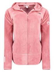 Geographical Norway Kurtka polarowa "Upalood" w kolorze różowym rozmiar: S. Różowe swetry Geographical Norway, s, z aplikacjami, z polaru, bez ramiączek. Za 105.95 zł.