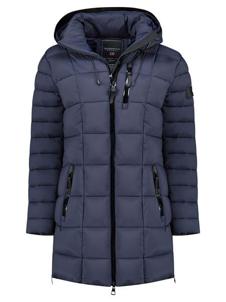 Geographical Norway Płaszcz pikowany "Bastia" w kolorze granatowym rozmiar: XXL. Niebieskie płaszcze Geographical Norway, xxl, bez wzorów, bez kaptura. Za 336.61 zł.