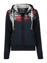 Geographical Norway Bluza "Fespote" w kolorze granatowym rozmiar: XL. Niebieskie bluzy Geographical Norway, xl, bez wzorów, bez kaptura. Za 127.95 zł.