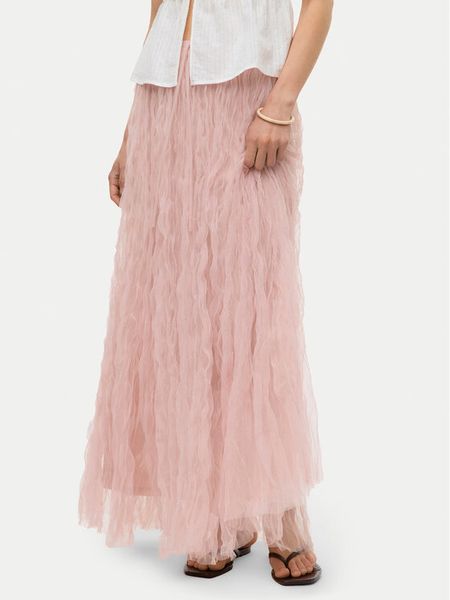 Vero Moda Spódnica tiulowa Caralia 10341582 Różowy Regular Fit. Czerwone spódnice Vero Moda, m, bez wzorów, z syntetyku, maxi. Za 189.99 zł.