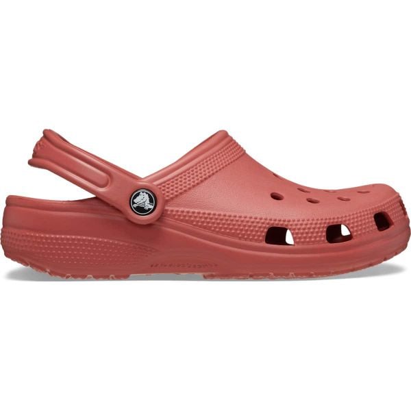 Klapki Crocs Classic. Brązowe klapki Crocs, bez wzorów, bez obcasa. Za 189.99 zł.