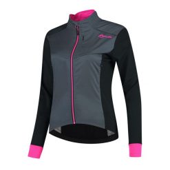 Zimowa softshellowa kurtka rowerowa damska Rogelli CONTENTA. Czarne kurtki sportowe Rogelli, na zimę, xl, bez wzorów, bez kaptura, rowerowe. W wyprzedaży za 279.00 zł.
