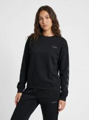 Bluza damska Hummel Keeper Chevron. Czarne bluzy Hummel, m, bez wzorów, z bawełny, bez kaptura. Za 200.16 zł.