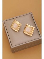 Atelier MIU Pozłacane kolczyki-wkrętki rozmiar: onesize. Brązowe kolczyki Atelier MIU, pozłacane. Za 34.99 zł.