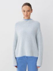 Someday Sweter "Tosia" w kolorze błękitnym rozmiar: 42. Niebieskie swetry someday., bez wzorów, bez ramiączek. Za 215.71 zł.
