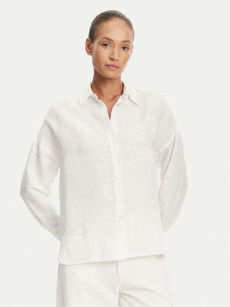 Tatuum Koszula Jenna T2504.083 Biały Relaxed Fit. Białe koszule Tatuum, bez wzorów, z wiskozy, bez kołnierzyka, bez ramiączek. Za 169.99 zł.