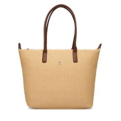 Torebka Tommy Hilfiger. Brązowe shopper TOMMY HILFIGER, bez wzorów, bez dodatków. Za 489.99 zł.