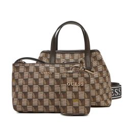 Torebka Guess. Brązowe torebki klasyczne Guess, z aplikacjami, bez dodatków. Za 319.99 zł.