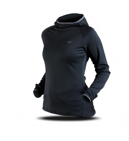 Bluza Trimm VERONA. Niebieskie bluzy TRIMM, na wiosnę, uniwersalny, bez wzorów, z dzianiny, z kapturem. Za 129.20 zł.