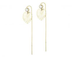 Złote kolczyki z cyrkoniami - skrzydła. Żółte kolczyki Apart, z cyrkonią, złote. Za 859.00 zł.