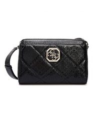 Guess Torebka w kolorze czarnym - 25 x 20 x 10 cm rozmiar: onesize. Czarne torby na ramię Guess, z aplikacjami, z materiału, na ramię, pikowane, bez dodatków. Za 347.99 zł.