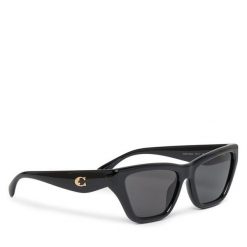 Okulary przeciwsłoneczne Coach. Brązowe okulary przeciwsłoneczne Coach, bez wzorów. Za 569.99 zł.