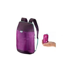 Plecak turystyczny 10 ultra compact. Fioletowe plecaki QUECHUA, bez wzorów, z materiału. Za 7.99 zł.