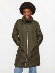 JDY Płaszcz zimowy 15305658 Zielony Regular Fit. Zielone płaszcze JDY, na zimę, s, bez wzorów, z syntetyku, bez kaptura. Za 169.99 zł.
