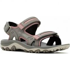 Buty trekkingowe damskie Merrell J500328. Zielone trekkingi Merrell, z materiału, trekkingowe. Za 592.00 zł.
