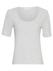 MOSS COPENHAGEN Koszulka w kolorze szarym rozmiar: L/XL. Szare bluzki Moss Copenhagen, l, bez wzorów, bez kołnierzyka, bez ramiączek. Za 70.41 zł.
