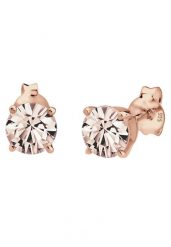Elli Damski błyszczący okrąg z kryształami, srebro 925 Sterling Silver Kolczyki 1 ct. Szare kolczyki Elli, z kryształem, srebrne. Za 163.99 zł.