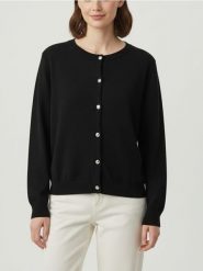 Kardigan z guzikami - czarny. Czarne kardigany Sinsay, l, bez wzorów. Za 49.99 zł.