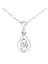 Revoni Złoty naszyjnik z diamentową zawieszką - dł. 46 cm rozmiar: onesize. Szare naszyjniki Revoni, z diamentem, złote. Za 1,348.99 zł.