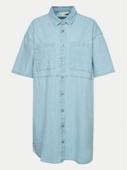 Roxy Sukienka jeansowa Pacific Night ERJDD03005 Niebieski Relaxed Fit. Niebieskie sukienki Roxy, xl, bez wzorów, z bawełny, bez kołnierzyka, bez ramiączek. Za 179.99 zł.