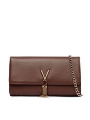 Valentino Torebka Divina VBS1R401G Brązowy. Brązowe torebki klasyczne Valentino, bez wzorów, ze skóry, bez dodatków. Za 369.99 zł.