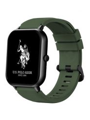 U.S. Polo Assn. Smartwatch w kolorze khaki rozmiar: onesize. Brązowe, cyfrowe zegarki U.S. Polo Assn., metalowe. Za 308.45 zł.